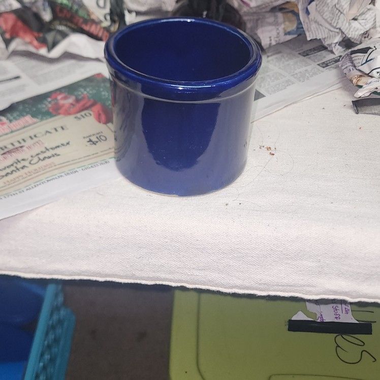 Blue Ceramic Pot