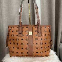 Cognac Tote Bag Crossbody 