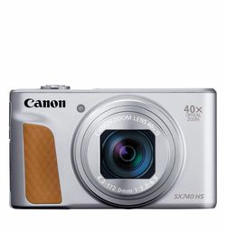Canon PowerShot SX740, Silver - SD CARD INCLUDED + WRISTBAND + CASE, Super new!!