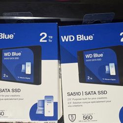 WD Blue 2TB SA510 SATA Internal Solid State Drive SSD - WDBB8H0020BNC-WRWM X2