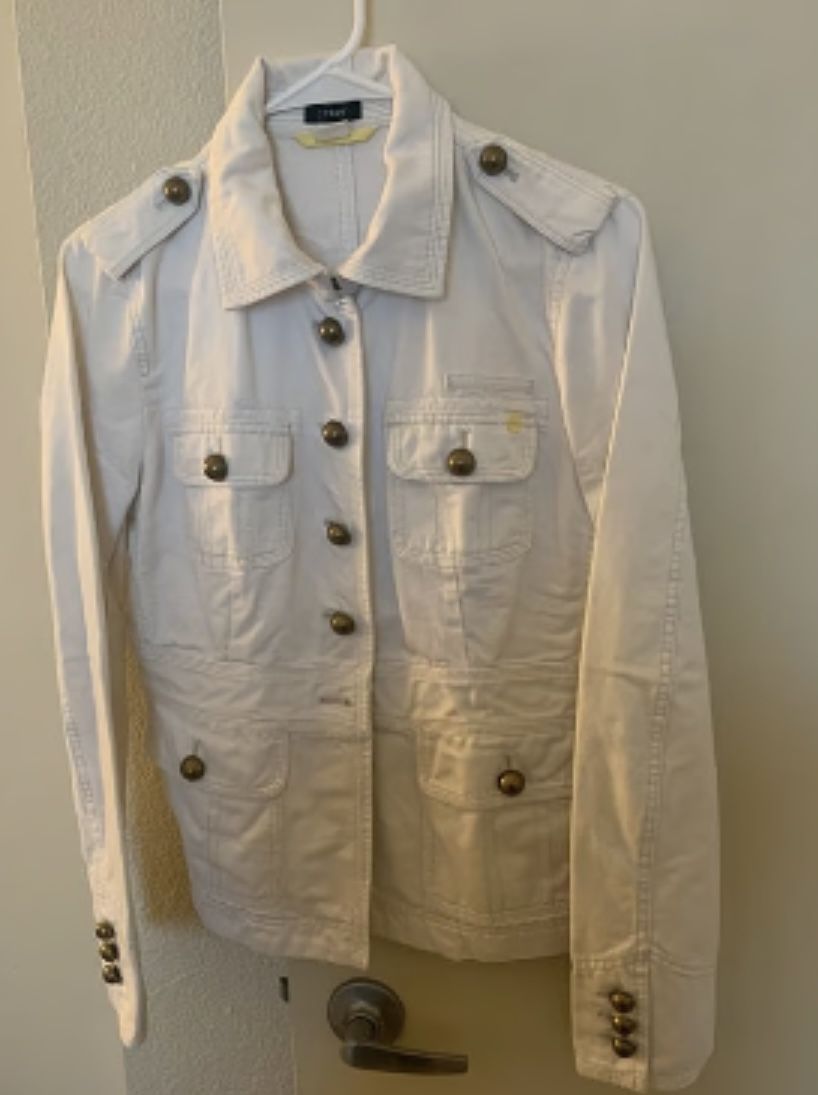 J. Crew White Jean Denim Jacket