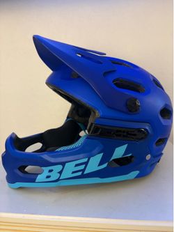 BELL Super 3R MIPS Adult Mountain Bike Helmet - Matte Blue/Bright Blue