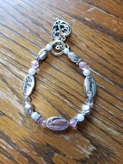 NEW in Box Believe, Courage, Strength Bracelet