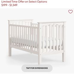 Pottery Barn Kendall Crib And Babyletto Hybrid Mattress