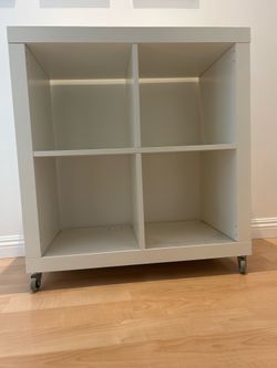 IKEA KALLAX storage shelf with wheels | 30“ x 30“