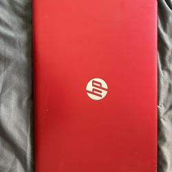 Red HP Laptop