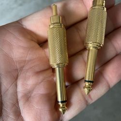 Audio Adapters Jack Rca 2 Pc Set