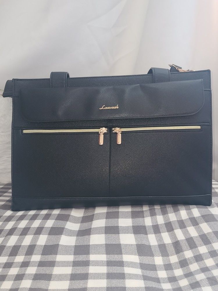 Laptop Tote for Women - 15.6 Inch Professional Leather