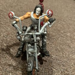 1999 Toy Biz WCW Sting Crow Motorcycle Complete w/ Figure Vampire Sting Bike