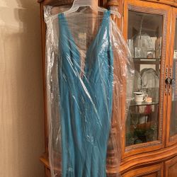 Torquise Color Dress 