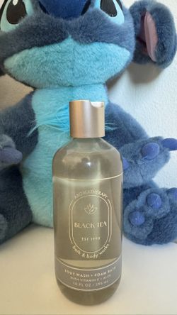 Bath & Body Works Aromatherapy BLACK TEA Body Wash Foam Bath 10 fl oz