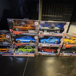 Fast & Furious DieCast Set 1:32 Size