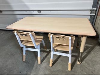 Children’s Adjustable Table and Chairs