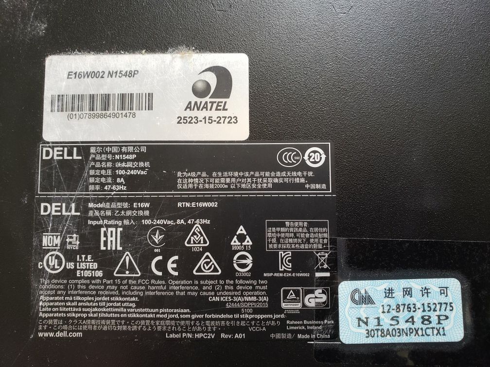 Dell network switch model 1548P