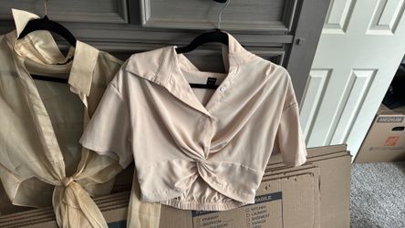 Tan shirt