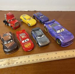 Disney Pixar Movie Cars Diecast Metal & Plastic Toys Cars & Trucks - Lot of 7
