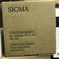 Sigma 16-300mm Lens Sony E Mount Limited Time Sale