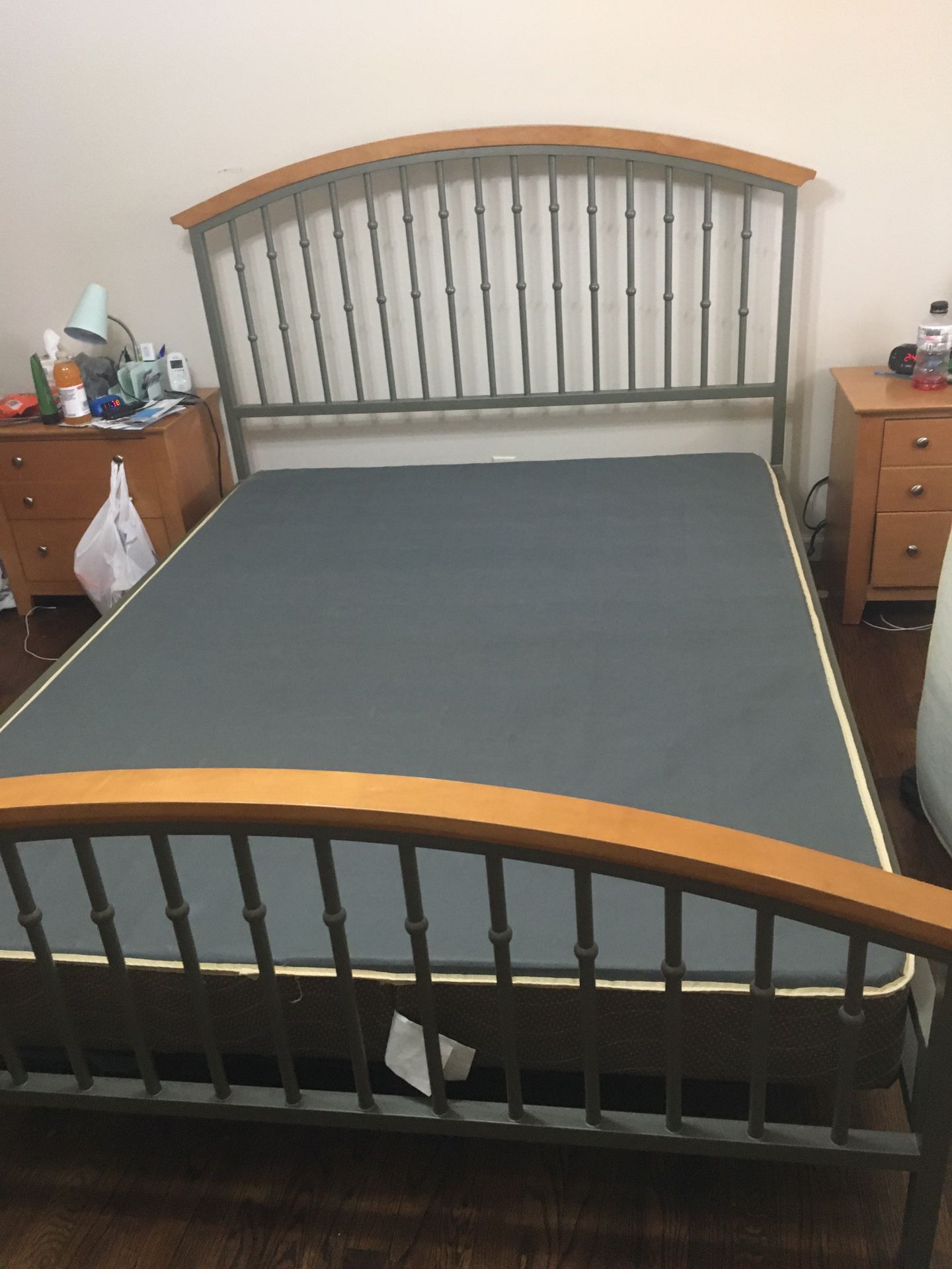 Queen Bedframe and Boxspring
