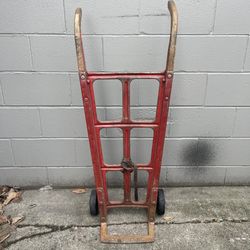 Vintage American Pulley Co. Daisy Pressed Steel Hand Truck Dolly