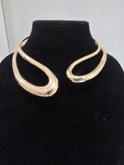 Abstract Cuff Choker Necklace