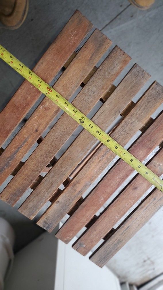 2 Teak Side Tables Refurbished