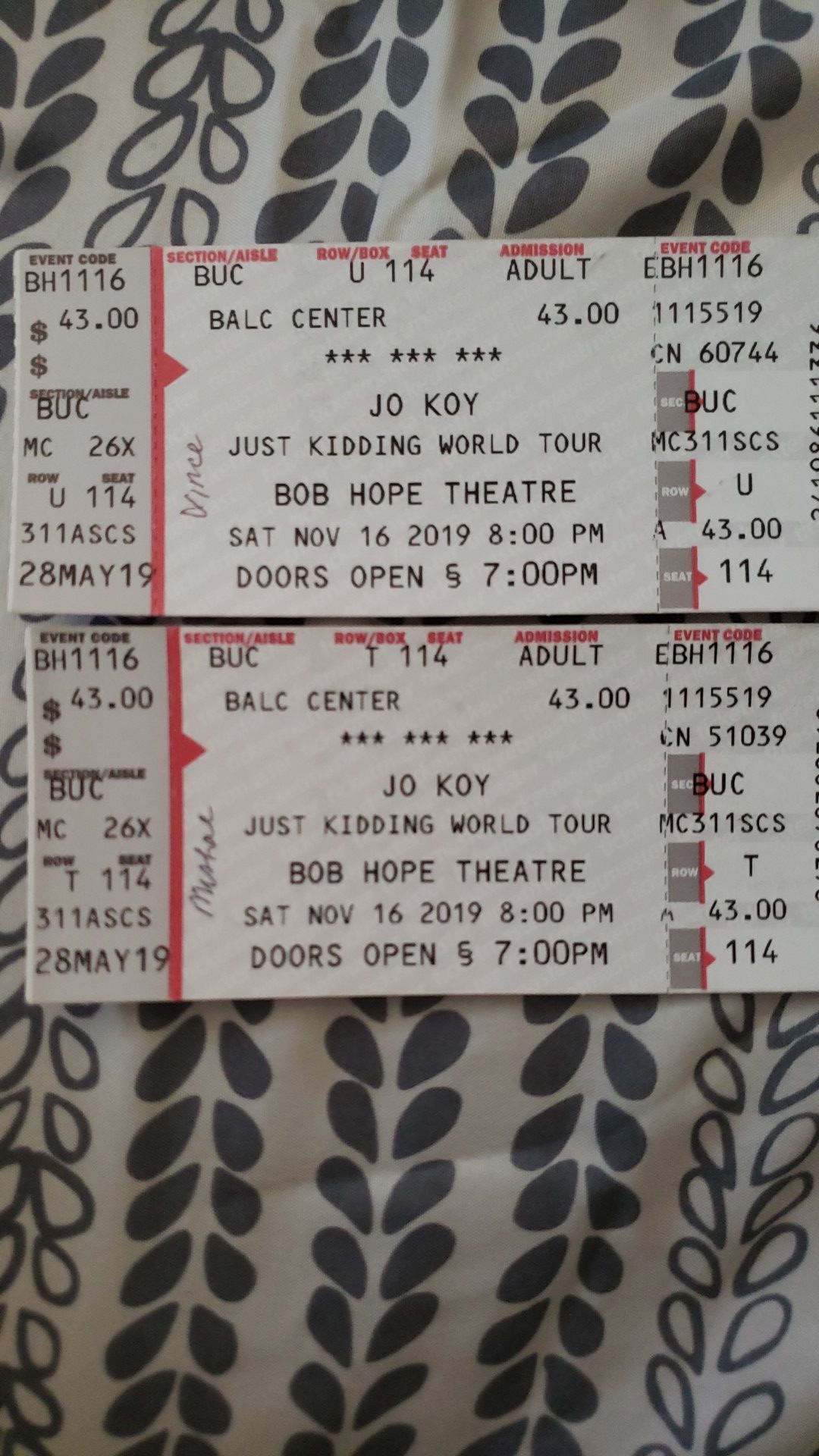 Jokoy Tickets