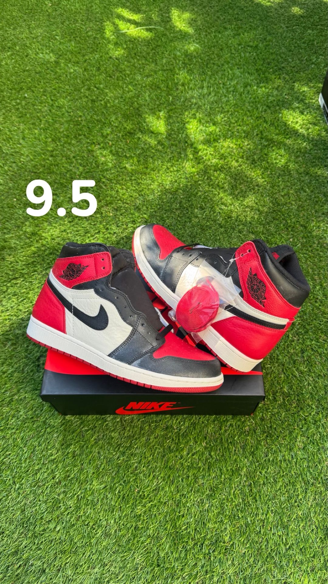 Jordan 1 Bred Toe Sz 9.5