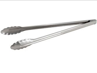 Heavy Duty Stainless Steel Utility 16" Tongs - 12/Case for $15 each