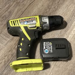 Ryobi Drill with 12v Lithium Battery