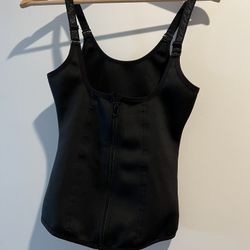Corset Blk Womens Sz M, 3 Row Clasps
