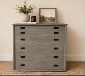 Refurbished gray stained dresser