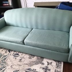 Sleeper Sofa And Love Seat - Teal - Need Gone 