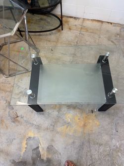 Glass table $100