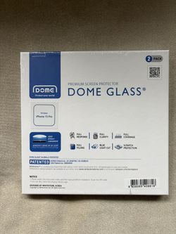 New! DOME GLASS White screen protector for iPhone 15 Pro