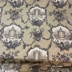 Vintage 20 Yard Bolt Of Braemore Textiles Garden Trellis Upholstery Fabric