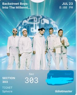Backstreet Boys Tickets x2