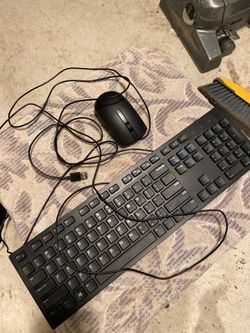 USB keyboard and laser mouse
