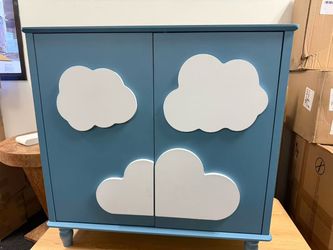 Brand new Blue Cabinet with Cloud Design