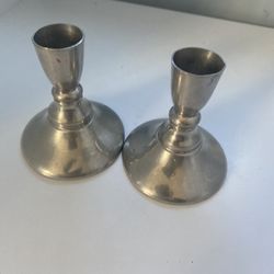 Pewter Candle Holders 