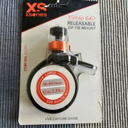 XSories XStrap 60 Releasable Zip-Tie handlebar Camera Mount Fits All GoPro Large