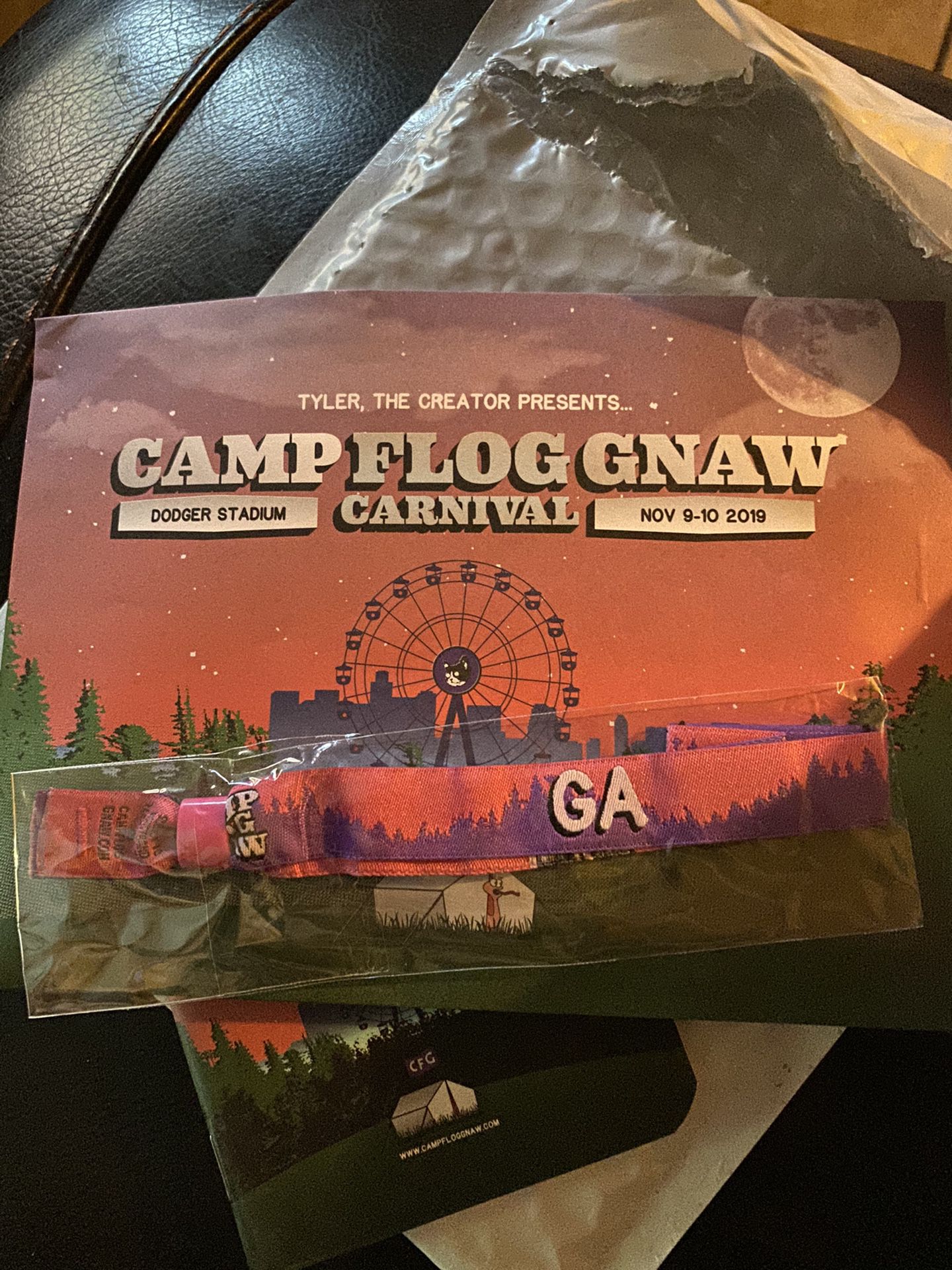 Camp Flog Gnaw GA Wristband