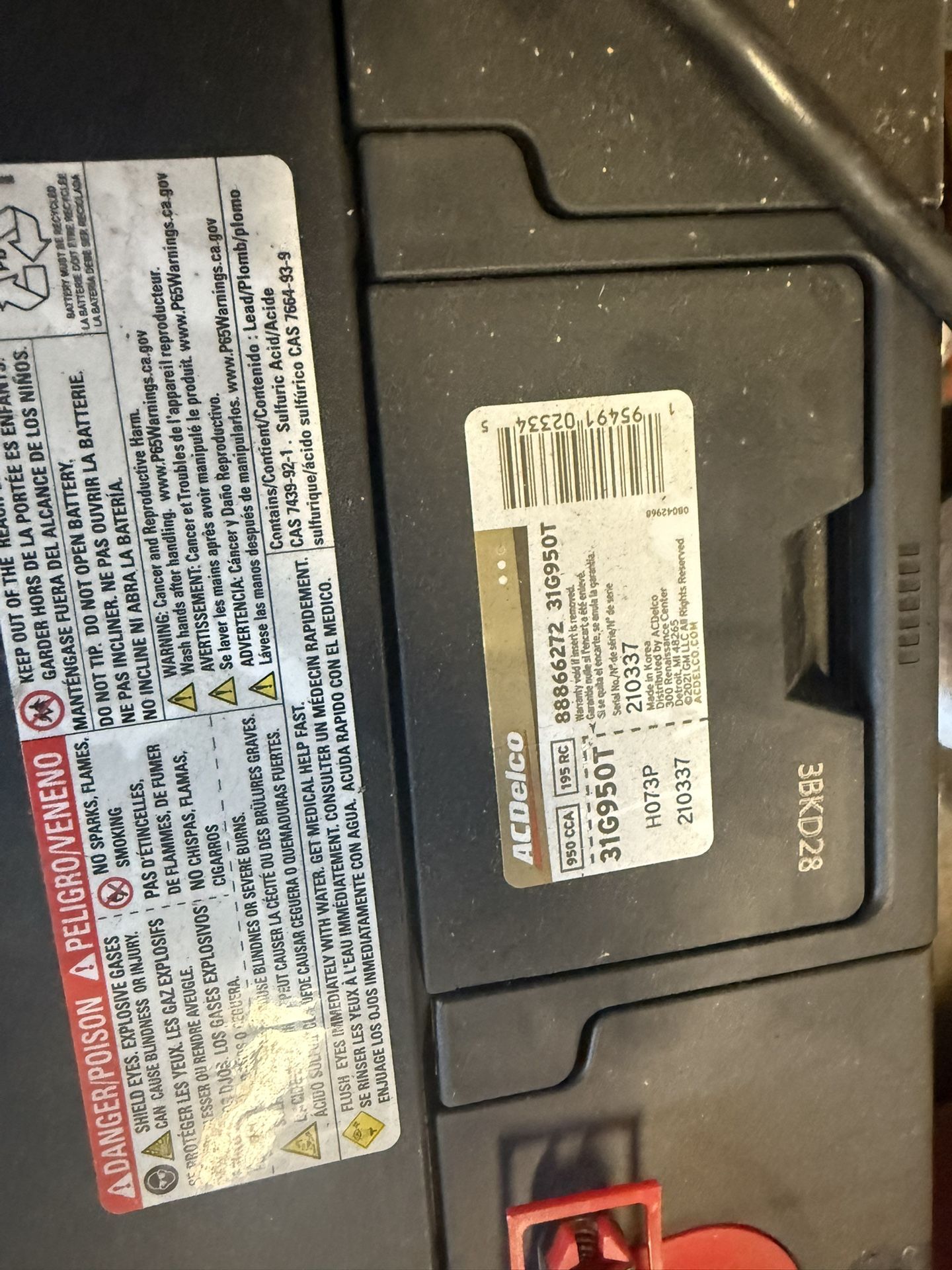 Ac Delco Battery Brand New