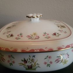 Vintage gorgeous vegetable serving covered dish.