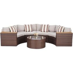 Brand New Patio Sofa Patio Furniture Set Round Patio Furniture Curved Patio Furniture Half Moon Patio Set 🆕🚎🛺🆕