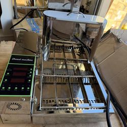 Kolice Commercial Mini 4 Rows Donuts Making Machine Doughnut Maker Mini Donut Maker-1750 PCS/Hour, 5.5L Hoppers, Auto Counting, Precise Temperature Co