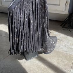 Black Silver Rhinestone Boots