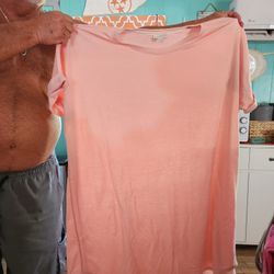 4X Pink T-Shirt Dress Or Gown