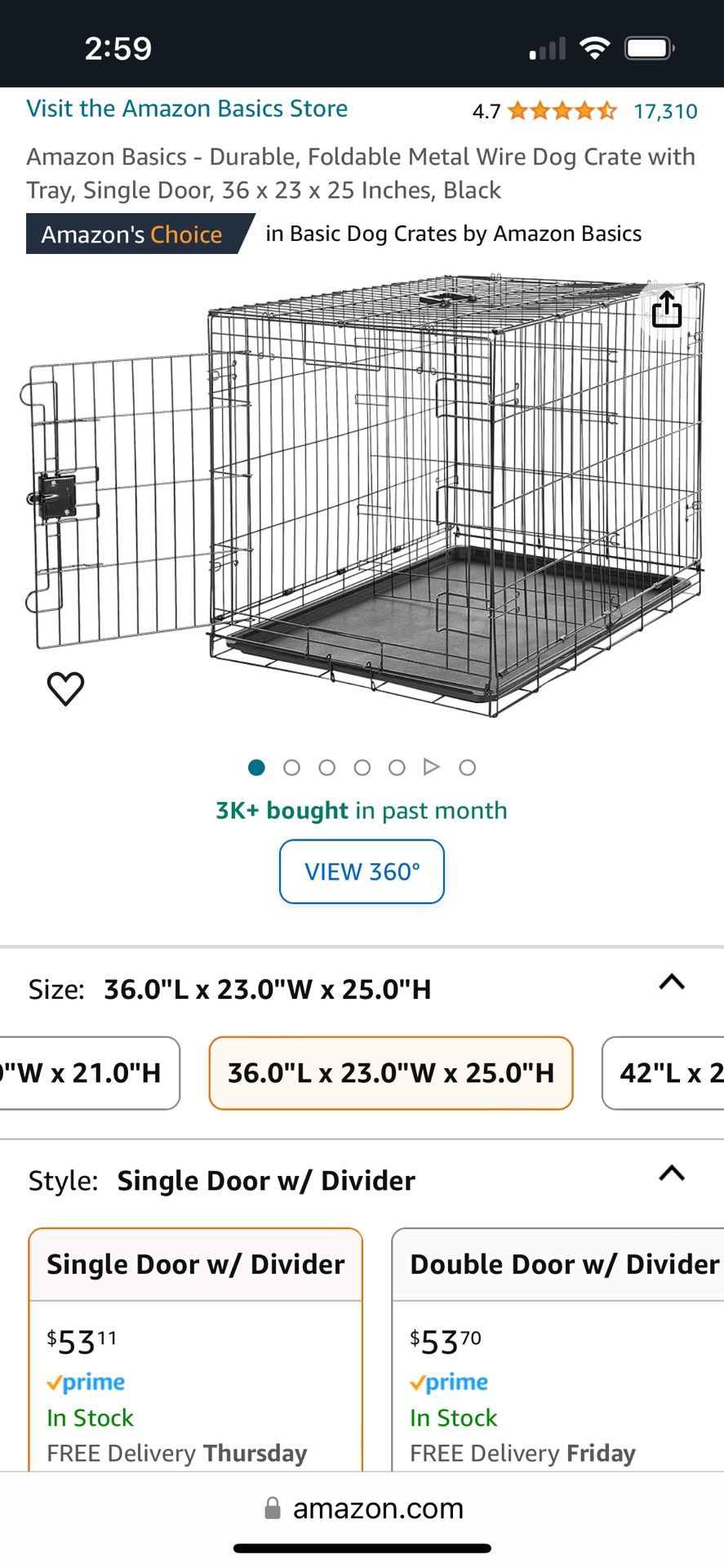 Medium Dog Crate