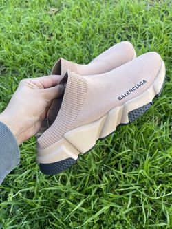 Tan Mule knit BB Sneakers