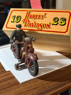 Harley-Davidson 1928 Cast Iron Motorcycle Toy